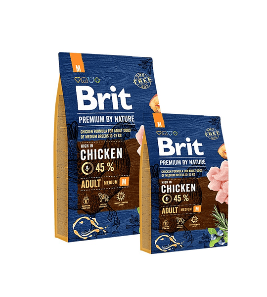 Brit Premium By Nature Adulto Medium 15kgs