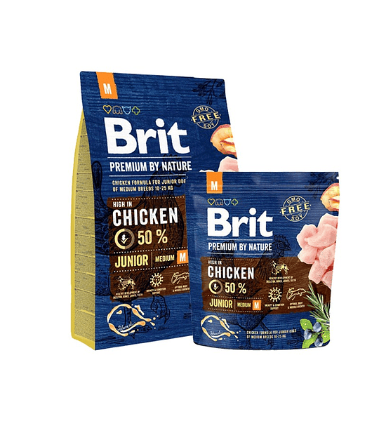 Brit Premium By Nature Junior Medium 15kgs 