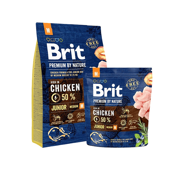 Brit Premium By Nature Junior Medium 15kgs 