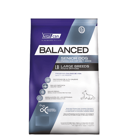 Balanced Canino Senior Grande 15kgs