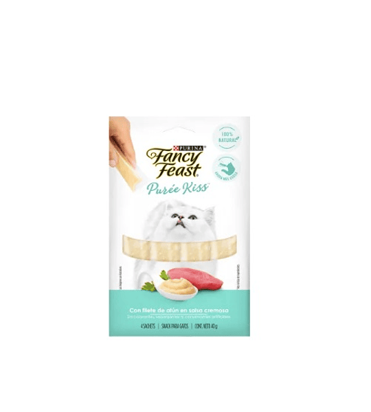 Puree Kiss Purina Atún Snack Cremoso 4Tubos