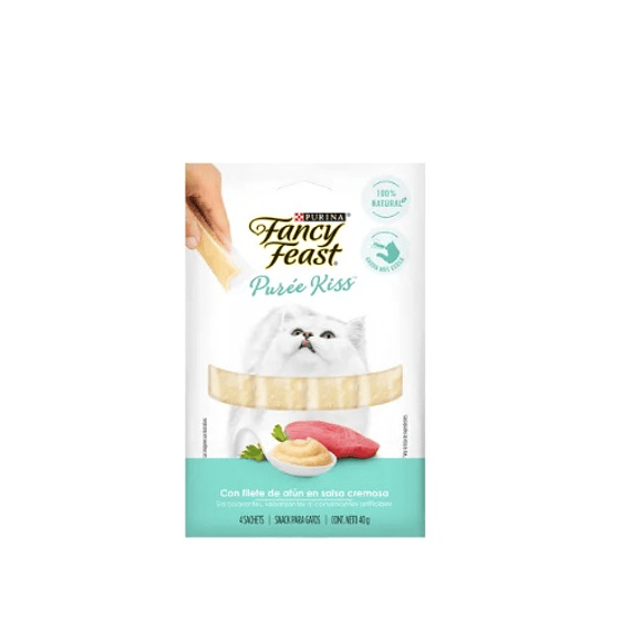 Puree Kiss Purina Atún Snack Cremoso 4Tubos