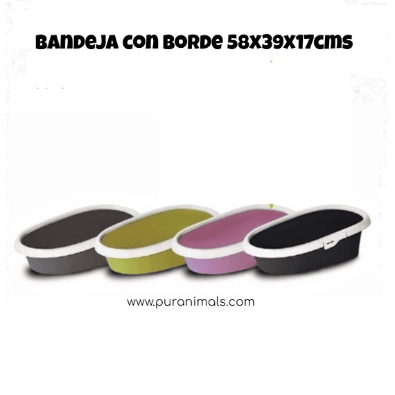 Bandeja con borde XL 58x39x17cms