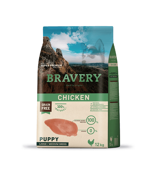 Bravery Cachorro Raza Media-Grande 15kgs 