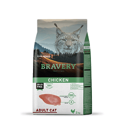 Bravery Felino Adulto Pollo 2kgs 