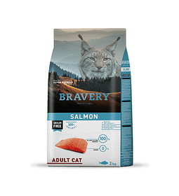 Bravery Felino Adulto Salmon 2kgs 