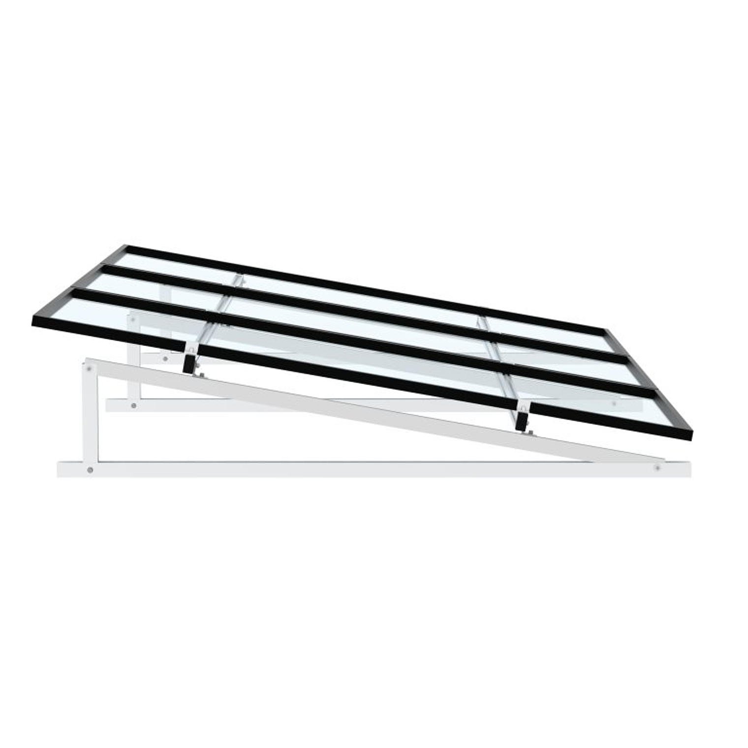 KIT de estrutura inclinada Vertical 15º de 4 módulos ENNOVA 1