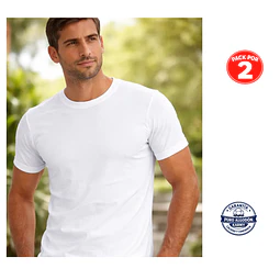 Art. 189 - PACK 2 CAMISETAS HOMBRE MANGA CORTA 100% ALGODÓN