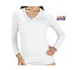 art 190 Pack 2 Camisetas Karmy Mujer Manga Larga 100% Algodon Peinado