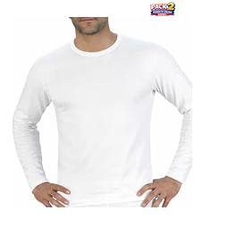 Art. 188 Pack 2  Camisetas Karmy Hombre Manga Larga 100 % Algodón Peinado  