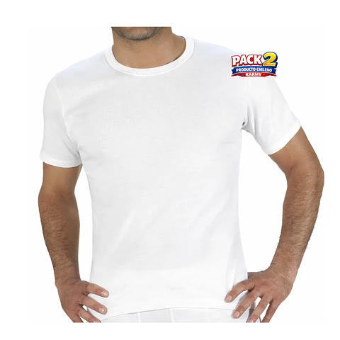 Art. 189 PACK 2 CAMISETAS KARMY HOMBRE MANGA CORTA  ALGODÓN
