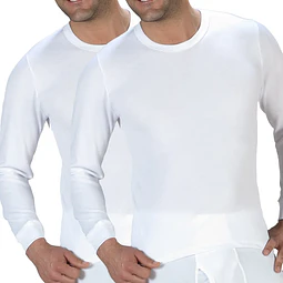 Camiseta Karmy Hombre Pack 2 Manga Larga Algodón Art 188