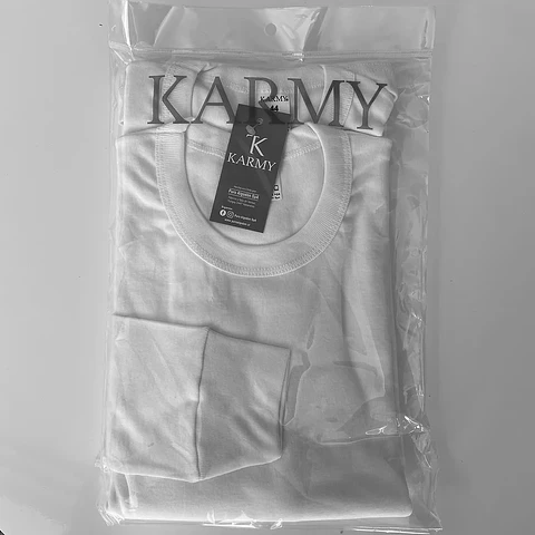 Camiseta Karmy Hombre Pack 2 Manga Larga Algodón Art 188