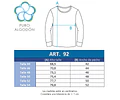 Camiseta Karmy Hombre Pack 2 Manga Larga Algodón Art 188