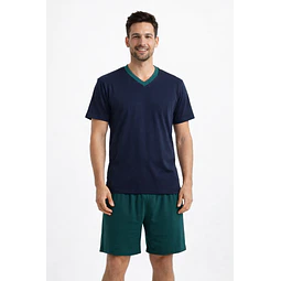 Pijama Karmy Jersey Polycotton Cuello V Corto 