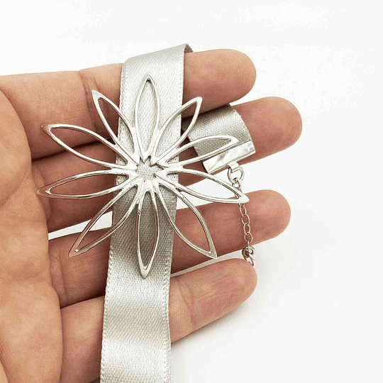 Pulsera gran Crisantemo de plata