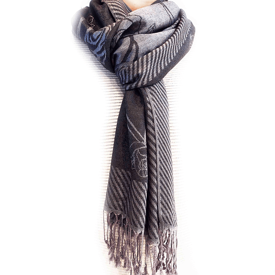 Pañuelo pashmina gris