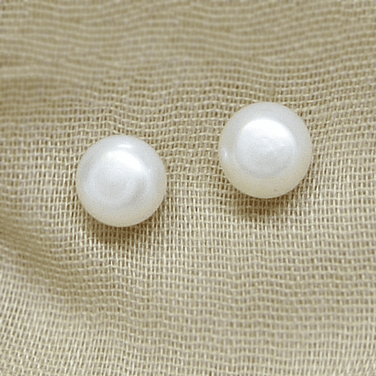 Aros perla mediana