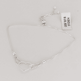 Pulsera Corazón de plata