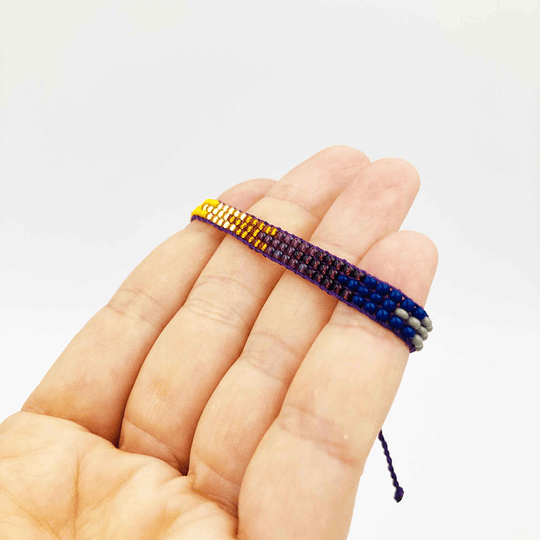 Pulsera mostacillas delgada