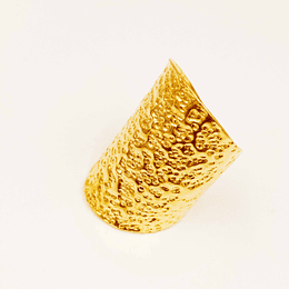 Anillo textura dorado