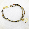 Pulsera Agatas mini multicolor con Corazon