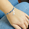 Pulsera Libélula de plata y Lapislázuli