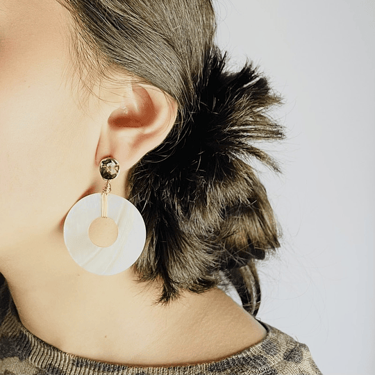 Aros rueda de Nácar extra grande