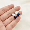 Aros de plata con Lapislázuli