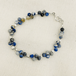 Pulsera trenza Lapislazuli