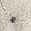 Collar Amatista natural solitario