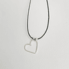 Collar corazón de plata