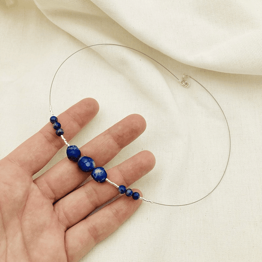 Collar piedras Lapislázuli naturales