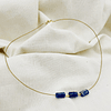 Collar tubos de Lapislázuli natural
