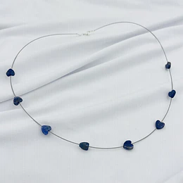 Collar corazones de Lapislazuli