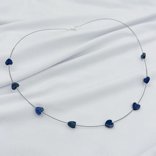 Collar corazones de Lapislazuli