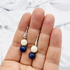 Aros de plata y piedras naturales