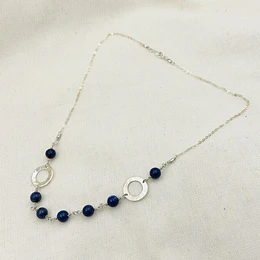 Collar cadena de plata y Lapislazuli