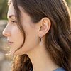 Aros Corazón de plata y piedras naturales