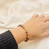 Pulsera Corazón con piedras Mookaita