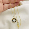 Collar ¨Pompón¨ entorchado Ojo de tigre
