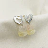 Aros de plata con Cuarzo rosa y citríno