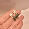 Aros mandála dorada con piedra Aventurina