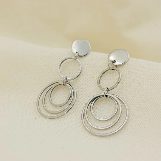 Aros argollas de acero ¨Luna¨