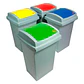 Caixote de Reciclagem com Tampa Purtec - 50 Litros - Thumbnail 1
