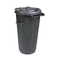 Contentor do Lixo Preto Purtec com Tampa Fixa - Miniatura 2