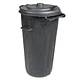 Contentor do Lixo Preto Purtec com Tampa Fixa - Miniatura 3