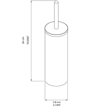 Porta Escova Piaçaba Purtec Inox - Brilho 2
