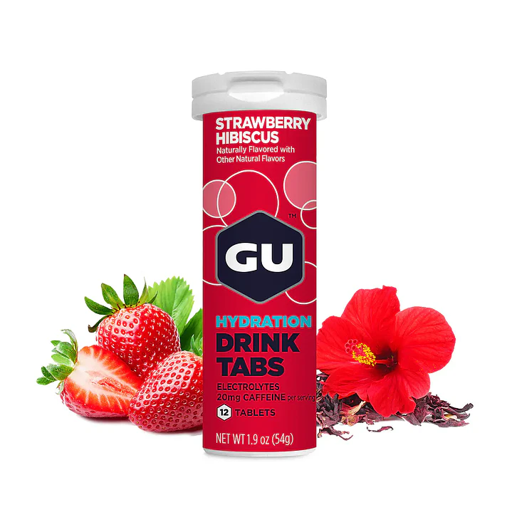 GU Tabletas Hidratantes Efervescentes Strawberry Hibiscus 1