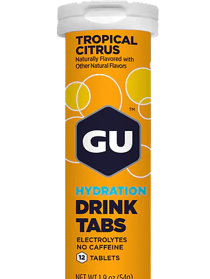 GU Tabletas Hidratantes Efervescentes Tropical Citrus